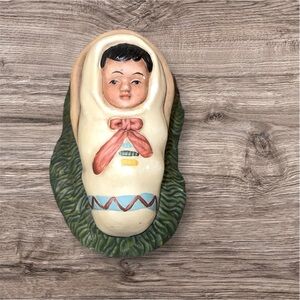Native American Swaddled Baby Jesus Christmas Nativity Figurine Replacement
